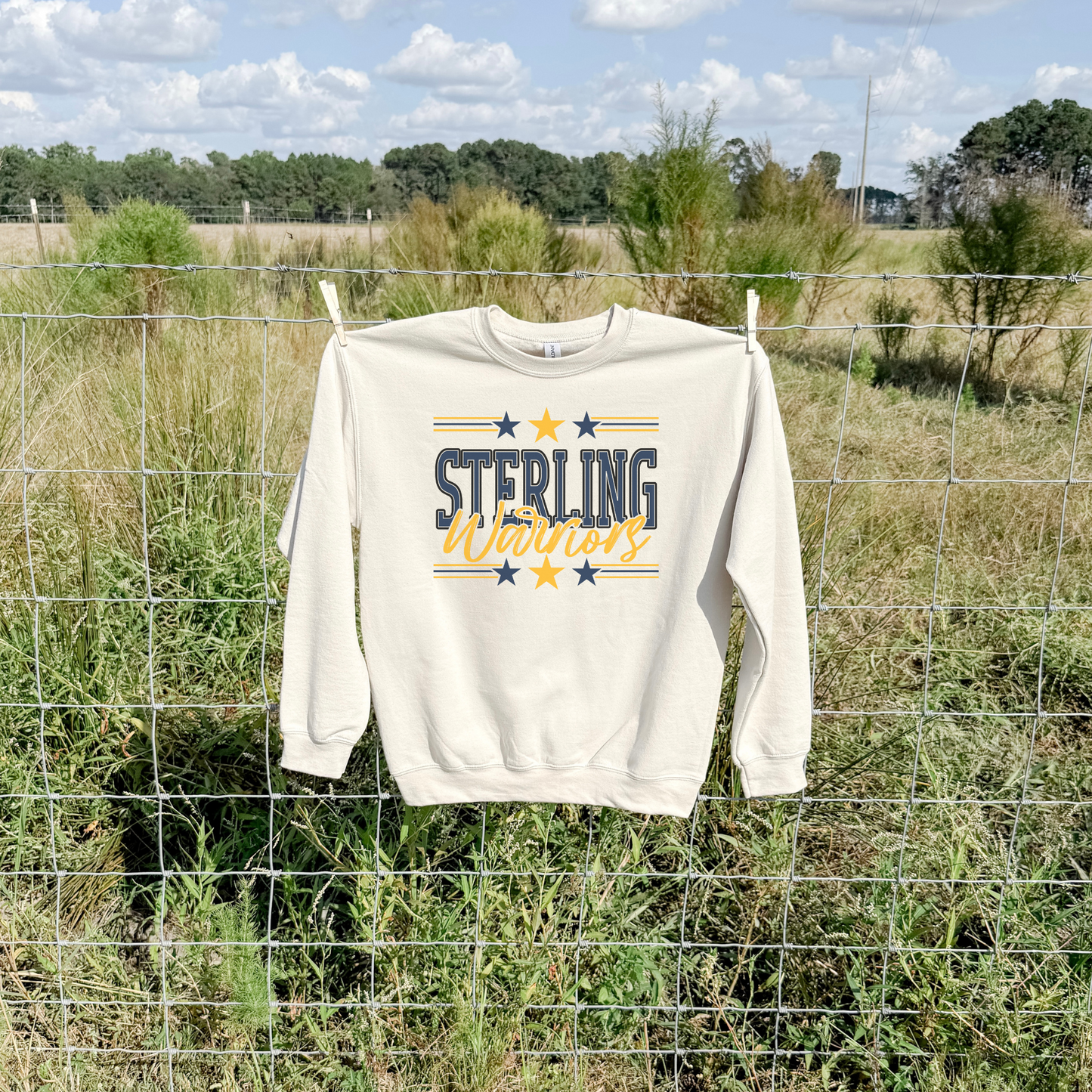 Sterling Warriors Star Crewneck | Local Game Day Sweatshirt