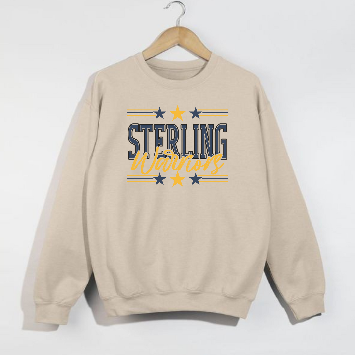 Sterling Warriors Star Crewneck | Local Game Day Sweatshirt