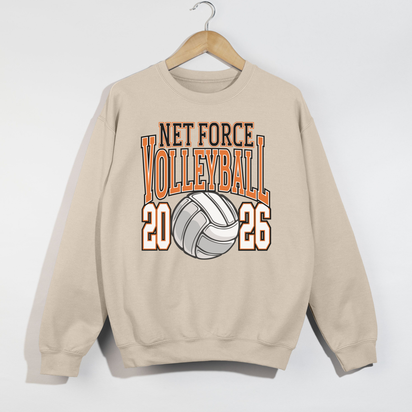 Net Force Volleyball 2026 Sweatshirt – Team Spirit Volleyball Crewneck