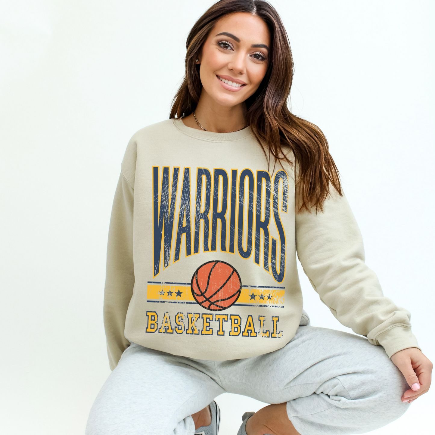Warriors Basketball Sweatshirt | Game Day Crewneck