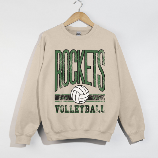 Rock Falls Rockets Volleyball Sweatshirt | Game Day Crewneck Spirit Wear