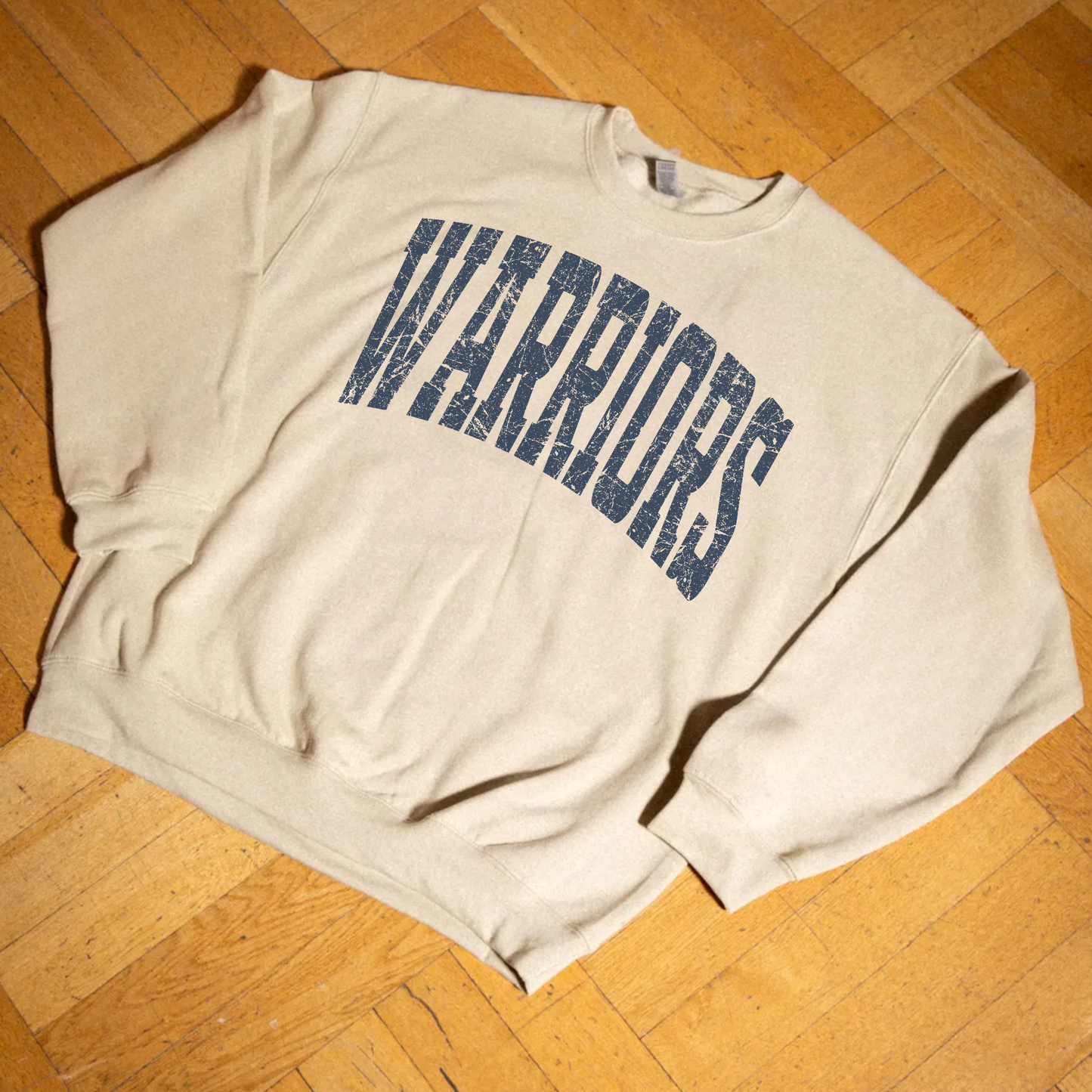 Warriors Arched Crewneck Sweatshirt | Sterling Warriors School Spirit