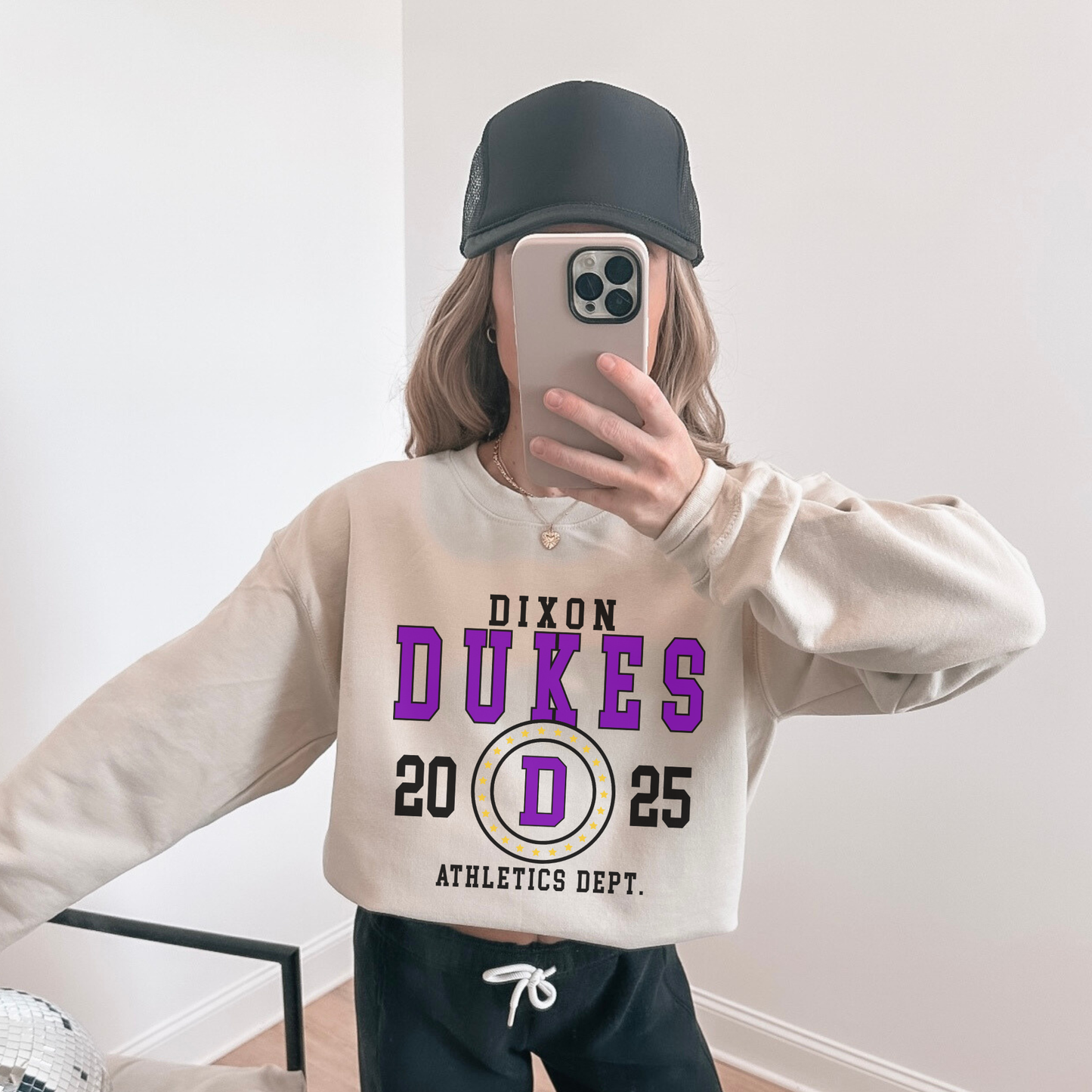 Dixon Dukes Athletics Dept Crewneck | 2025 Spirit Wear Sweatshirt