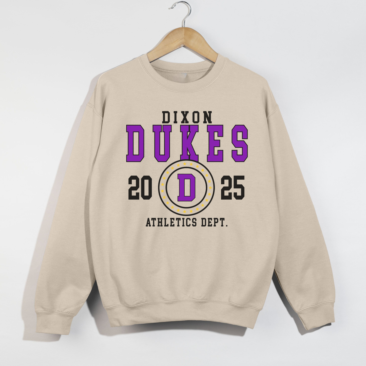 Dixon Dukes Athletics Dept Crewneck | 2025 Spirit Wear Sweatshirt