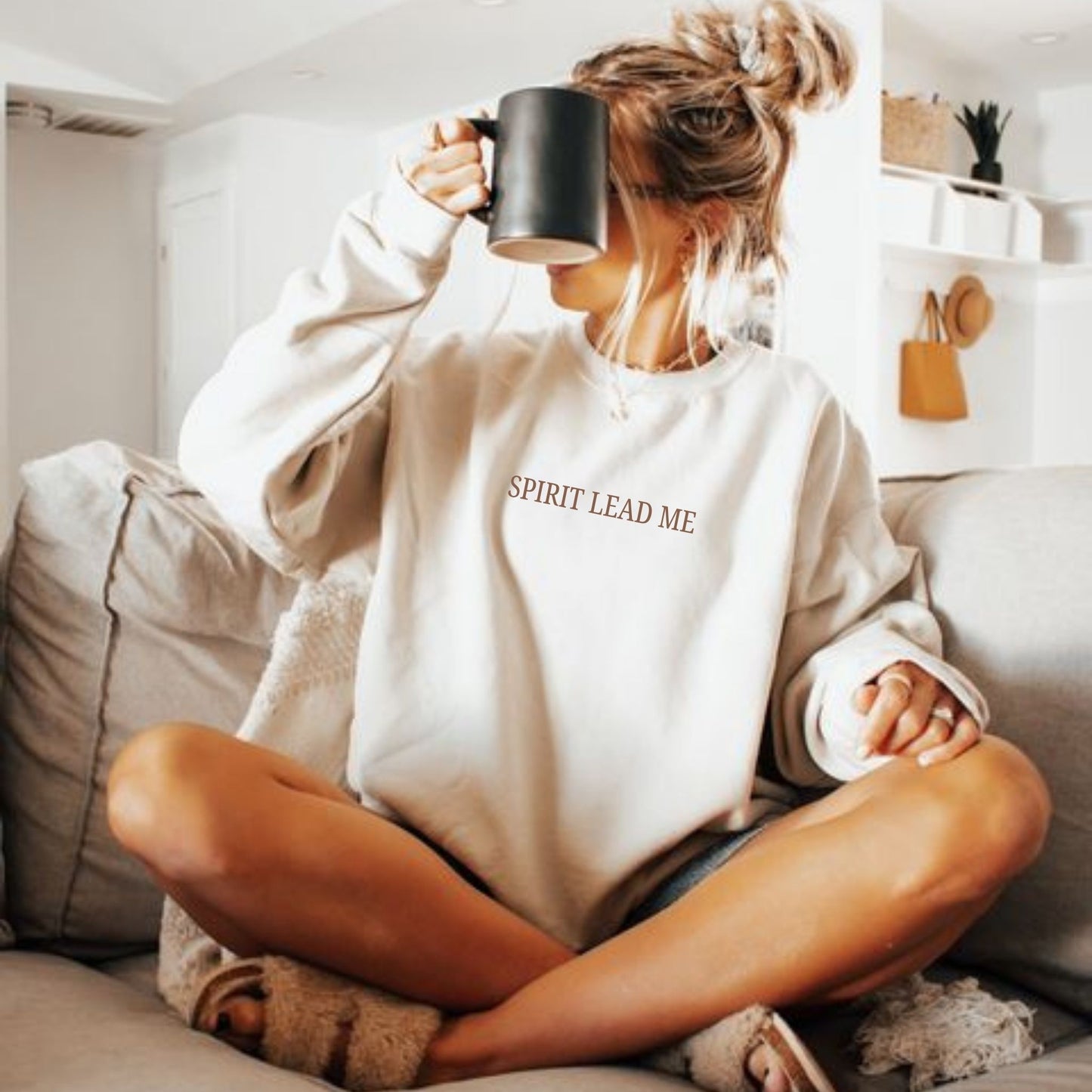 Spirit Lead Me Sweatshirt – Christian Minimalist Crewneck