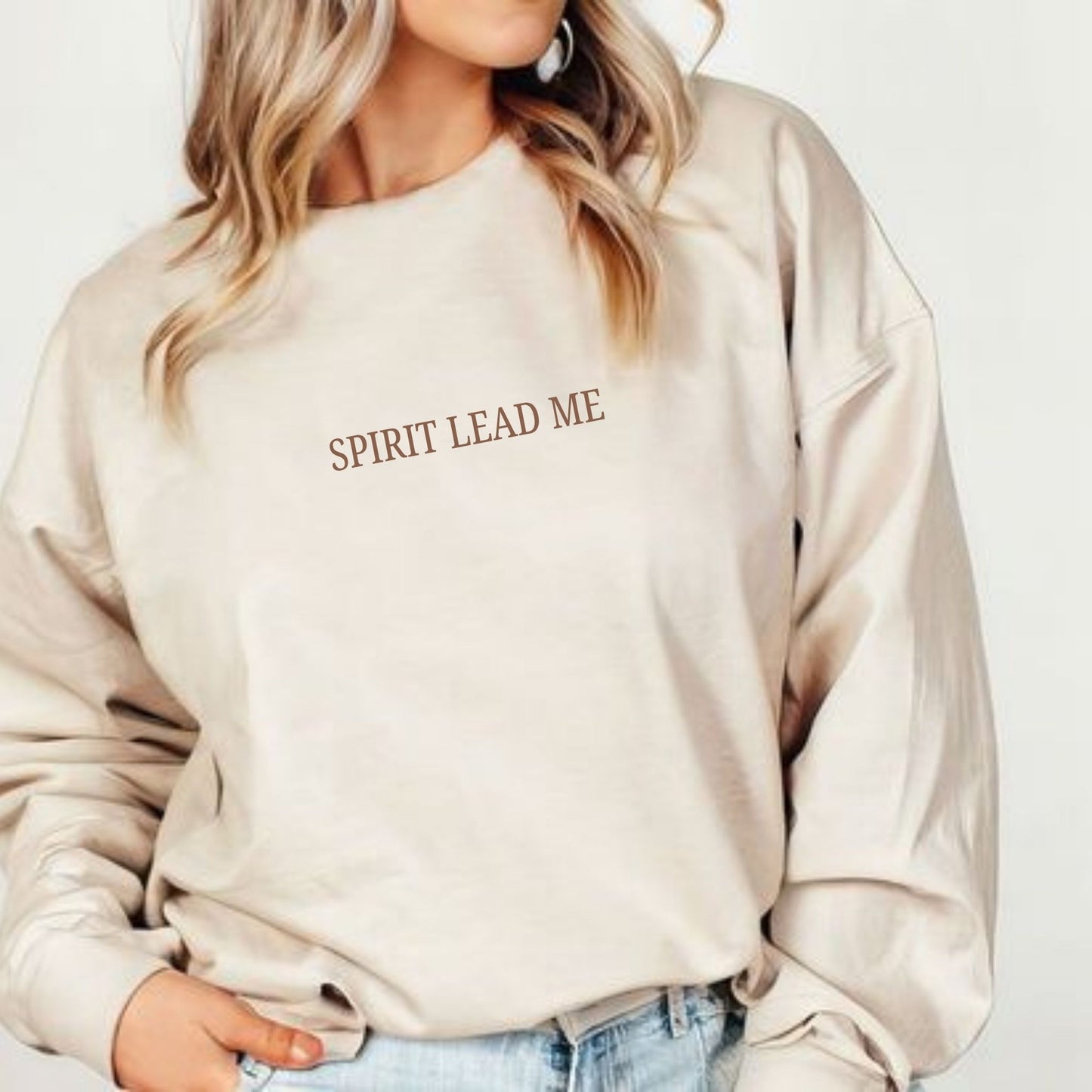 Spirit Lead Me Sweatshirt – Christian Minimalist Crewneck
