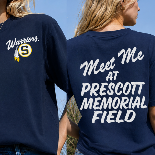 Meet Me at Prescott Memorial Field Navy T-Shirt
