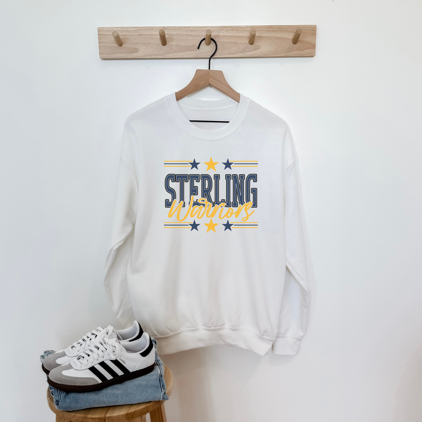 Sterling Warriors Star Crewneck | Local Game Day Sweatshirt