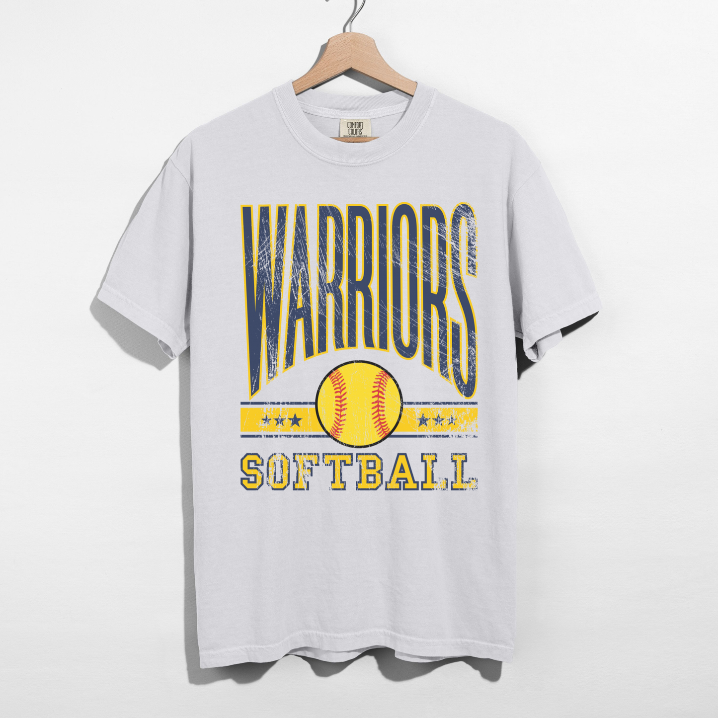 Warriors Softball Vintage Graphic T-Shirt