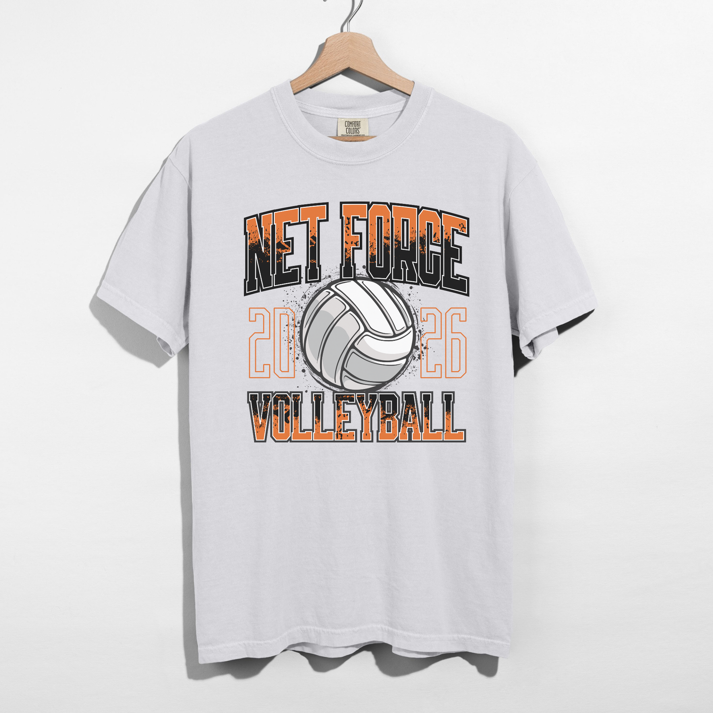 Net Force Volleyball 2026 Graphic Tee | Team Spirit Volleyball Shirt