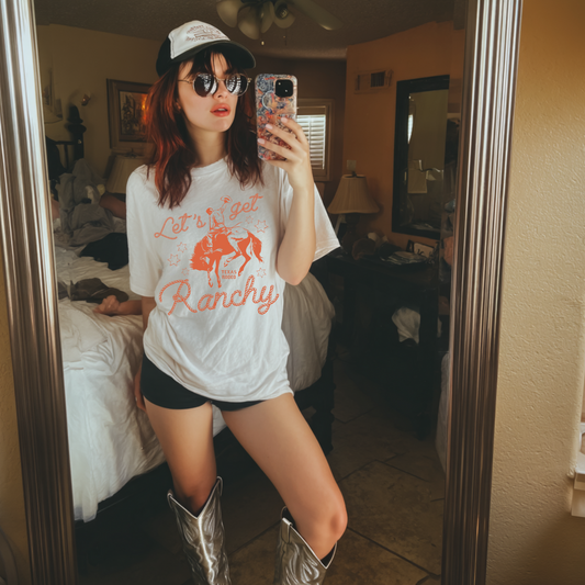 Ranchy Western With Red Ink T Shirt