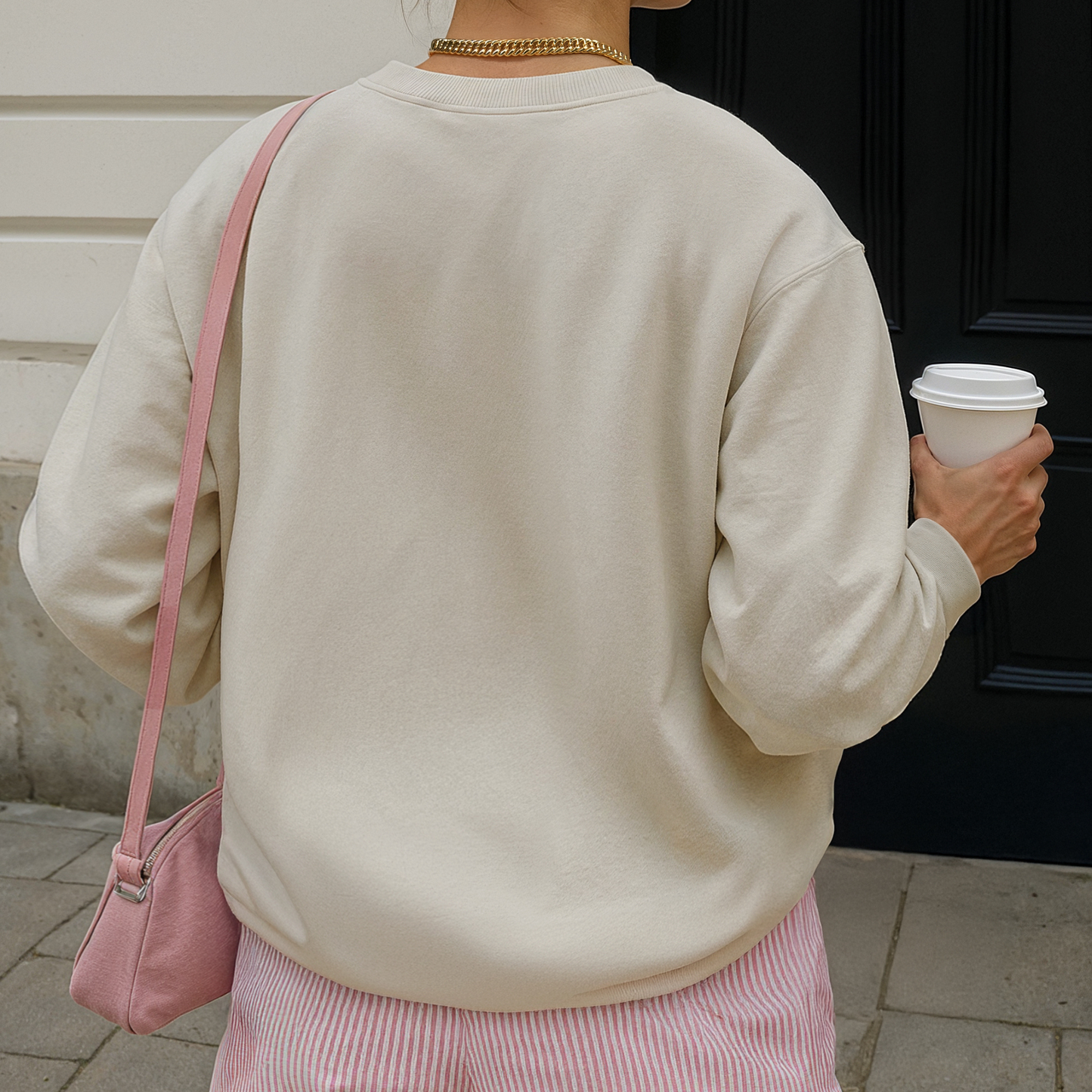 Pink Bow Crewneck Sweatshirt